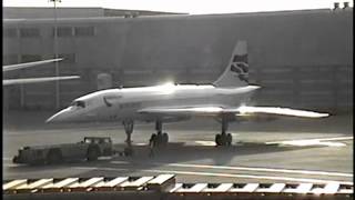 Concorde takeoff from London Heathrow terminal 4 1998 [upl. by Jarlen]