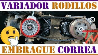 Mantenimiento y cambio de CORREA VARIADOR EMBRAGUE scooter MOTO 🛵🚨 [upl. by Krik]