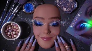 ASMR Cosmic Glam Makeup Application  Whispered Video For Sleep [upl. by Geneva260]