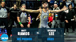 Matt Ramos vs Spencer Lee  125 lb Semifinals  2023 NCAA Championship [upl. by Loginov30]