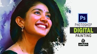 Digital painting photoshop digital painting in Tamil Digital painting photoshop tutorial [upl. by Adda]