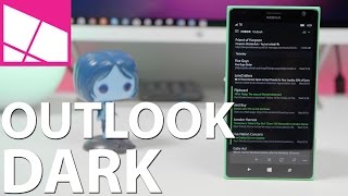 Outlook gets dark theme in Windows 10 Mobile [upl. by Anaira]