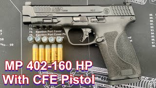 10mm Velocity Test with MP 402160 HP and CFE Pistol Powder in the Smith amp Wesson MampP 20 Full Size [upl. by Enovad165]