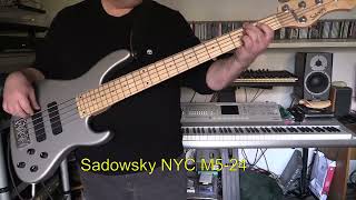 Synth Bass Cover  The Weeknd  Blinding Lights  with Eventide H90 and Sadowsky NYC 524 [upl. by Nyleaj]