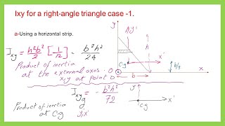 CE11011 Product of inertia Ixy for right angle case 1English [upl. by Fidelas]