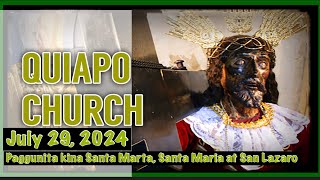 Quiapo Church Live Mass Today Monday July 29 2024 [upl. by Nylynnej]