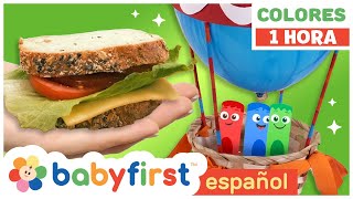 Colores en español para niños  Magia de La Pandilla de Colores  Globo Aerostático y más BabyFirst [upl. by Argent]