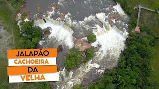 Cachoeira da velha no Jalapão de drone [upl. by Rollo309]