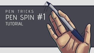 Pen Tricks Pen Spin 1 Tutorial [upl. by Tnias716]