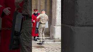 Captain and cavalry ♥️🇬🇧🙏The King’s Life Guard highlights horse london hisrory travel [upl. by Oikim]