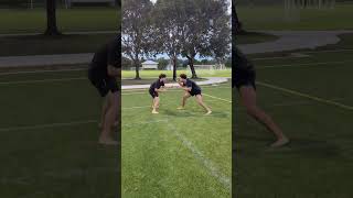 JiuJitsu Match 200 lb Wrestler vs 230 lb Football Player [upl. by Leraj655]