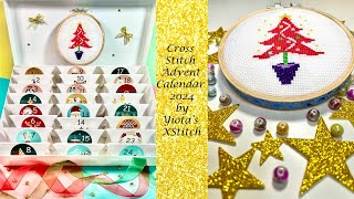 Cross stitch advent calendar 2024 [upl. by Berenice919]