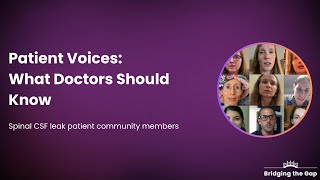 Patient Voices What Doctors Should Know [upl. by Alilad532]