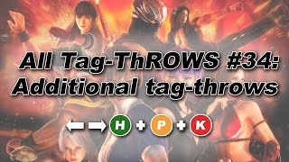 Dead or Alive 5 Last Round  All tagthrows 34 Additional Throws HD Ares Colossus [upl. by Ann810]