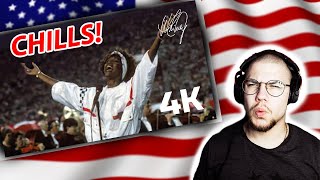 Whitney Houston  National Anthem Star Spangled Banner Finnish Guy Reacts [upl. by Bullock]