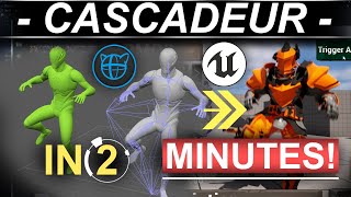 COMPLETE Cascadeur  Unreal5 Workflow 2 MINUTES [upl. by Odlanyer]