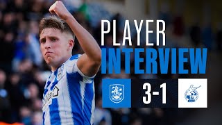 PLAYER INTERVIEW  Callum Marshall on his goal and the 31 win at home [upl. by Nolubez1]