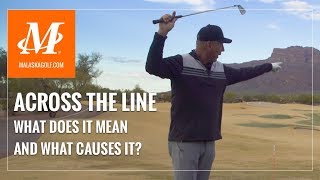 Malaska Golf  Across The Line  What Causes Your Club to Cross The Line in Your Backswing [upl. by Minor221]