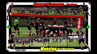 Newport Saracens RFC V Maesteg RFC WRU Mens Knockout Competition Div4 Cup Quarter Final 2023 2024 [upl. by Nidnal]