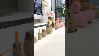 Look this is the capybara army I built for youcapybara 3d creative ornaments gift cute new [upl. by Stalder194]