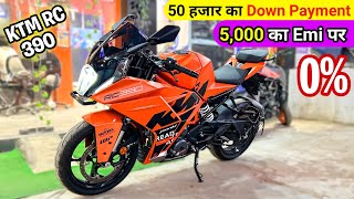 2023 New KTM RC 390 BS6 EMI amp Down Payment 😍  On Road Price  Finance Details  rc 390 2023 [upl. by Eerolam]