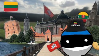 Estoniaball Visits Lithuania [upl. by Nalek]