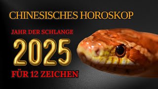 Chinesisches Horoskop für 2025  nach Geburtsjahr  Jahr der Schlange [upl. by Sel]