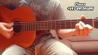 Como Tocar Sanjuanito Ecuatoriano Guitarra Tutorial Bailando Así Guambrita Querida [upl. by Imef]