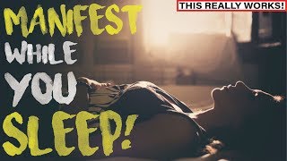 Manifest While You Sleep  3 Things You Must Do For This To Work For You LAW OF ATTRACTION [upl. by Kistner542]