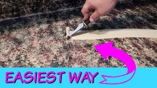 EASIEST WAY TO STRIP PAINTED COUNTERTOPS  SATISFYING [upl. by Lepine]