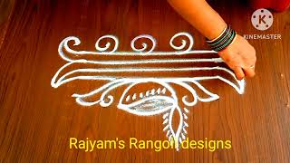 simple rangoli designs🌺sanivaram muggulu🌺daily muggulu🌺muggulu designs🌺muggulu [upl. by Ledba335]