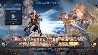 Granblue Fantasy Versus All Characters Select [upl. by Judsen]