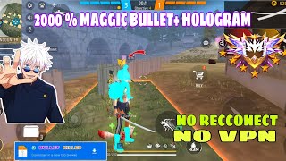 Ob46 Magic Bullet  Hologram  Free Fire Anti Blacklist Cs Rank Working Data 💯 [upl. by Aniarrol]