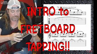 INTRO TO FRETBOARD TAPPING Simple explanation and examples [upl. by Salena]