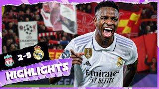 HIGHLIGHTS  Liverpool 25 Real Madrid  UEFA Champions League [upl. by Higgins]