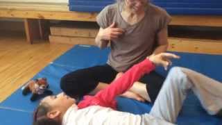 Somatic ReEducation—Girl with Dyskinetic Cerebral Palsy Learns How to Move Arms [upl. by Kunz]