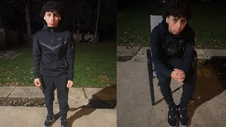 Nike Tech Fleece  Tracksuit Review Black Colorway [upl. by Ecirtac]