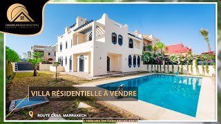 Villa résidentielle vide à vendre piscine privée Route Casa Marrakech [upl. by Terrence243]