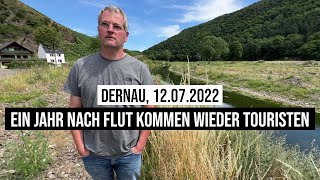 12072022 Dernau Ein Jahr nach Flut kommen wieder Touristen ins Ahrtal geht Alltag los Klaus Angel [upl. by Noissap971]