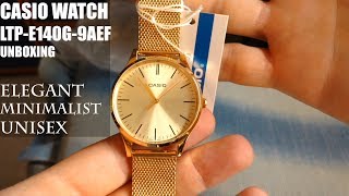 Casio Collection LTPE140G9AEF  Gold Watch  Unboxing and first look [upl. by Keener]