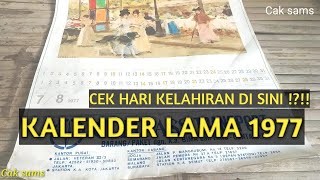 CEK HARI LAHIR DI SINI KALENDER TUA JADUL 1977FULL DAN LENGKAP [upl. by Studnia]