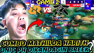 GOKIL HARITH SKYLARK BUAT ONIC PH MATI KUTU DI BASE  RRQ VS ONIC PH GAME 2 SNAPDRAGON MLBB [upl. by Adrial335]