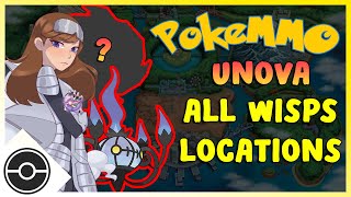 ALL Wisp Locations in Unova  PokeMMO Halloween Event Alpha Chandelure amp Secret [upl. by Airamak]