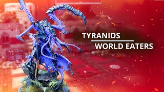 Tyranids vs World Eaters  10th Edition Warhammer 40k Battle Report warhammer40k [upl. by Admama561]