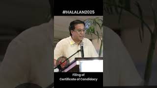 FILING OF CANDIDACY FOR HALALAN 2025 [upl. by Aredna]