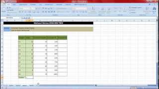 Excel Ders7 Toplama yüzde kümülatif [upl. by Eissahc]