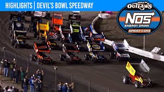 World of Outlaws NOS Energy Drink Sprint Cars  Devil’s Bowl Speedway  Oct 21 2023  HIGHLIGHTS [upl. by Anis]