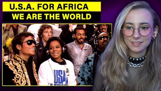 SINGER REACTS  USA For Africa  We Are the World  Bassist Musician Reaction [upl. by Natalina]