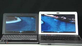 Intel Atom VS AMD Fusion  Video Playback Test [upl. by Atorod]