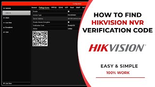 Hikvision NVR Verification Code [upl. by Karlotte171]